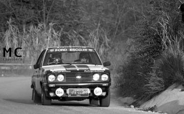 Ignasi Roger-Joaquim Alsina (Ford Escort 2000 RS). Rallye Catalunya 1980 (Foto: Mario Chavalera)